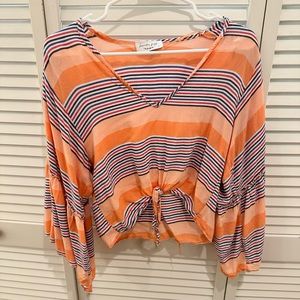 Colorful flowy blouse